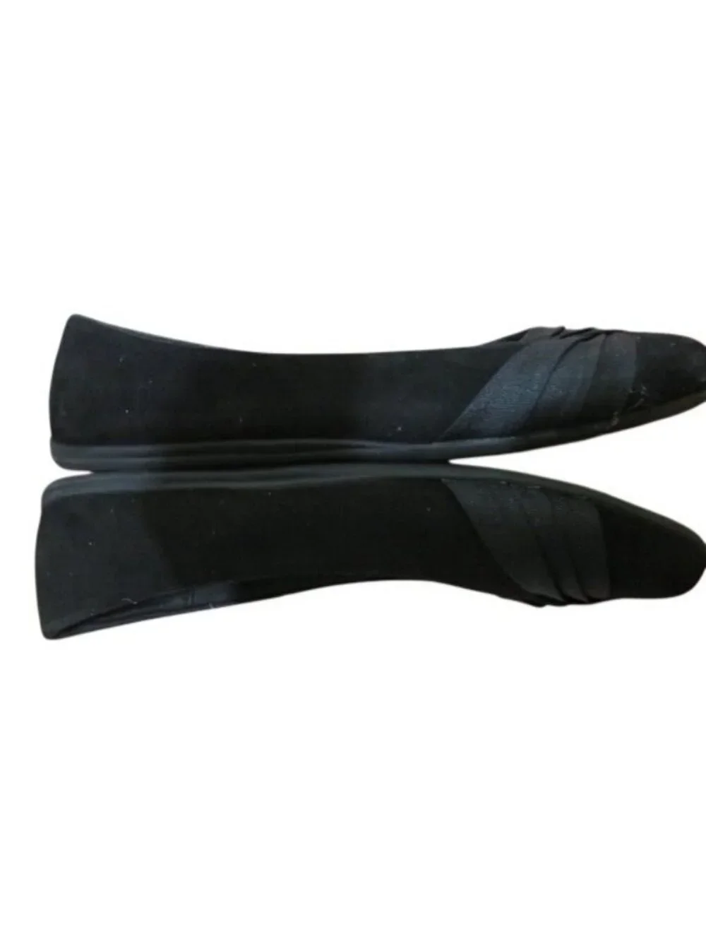 Hotcakes Black Vegan Suede Leather Ballet Flats 8.5